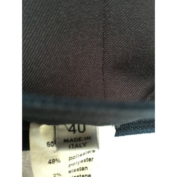 Debra C Beverly Hills Womens High Rise Wool Blend Pants Size 40 Brown Italy Made - Picture 4 of 10